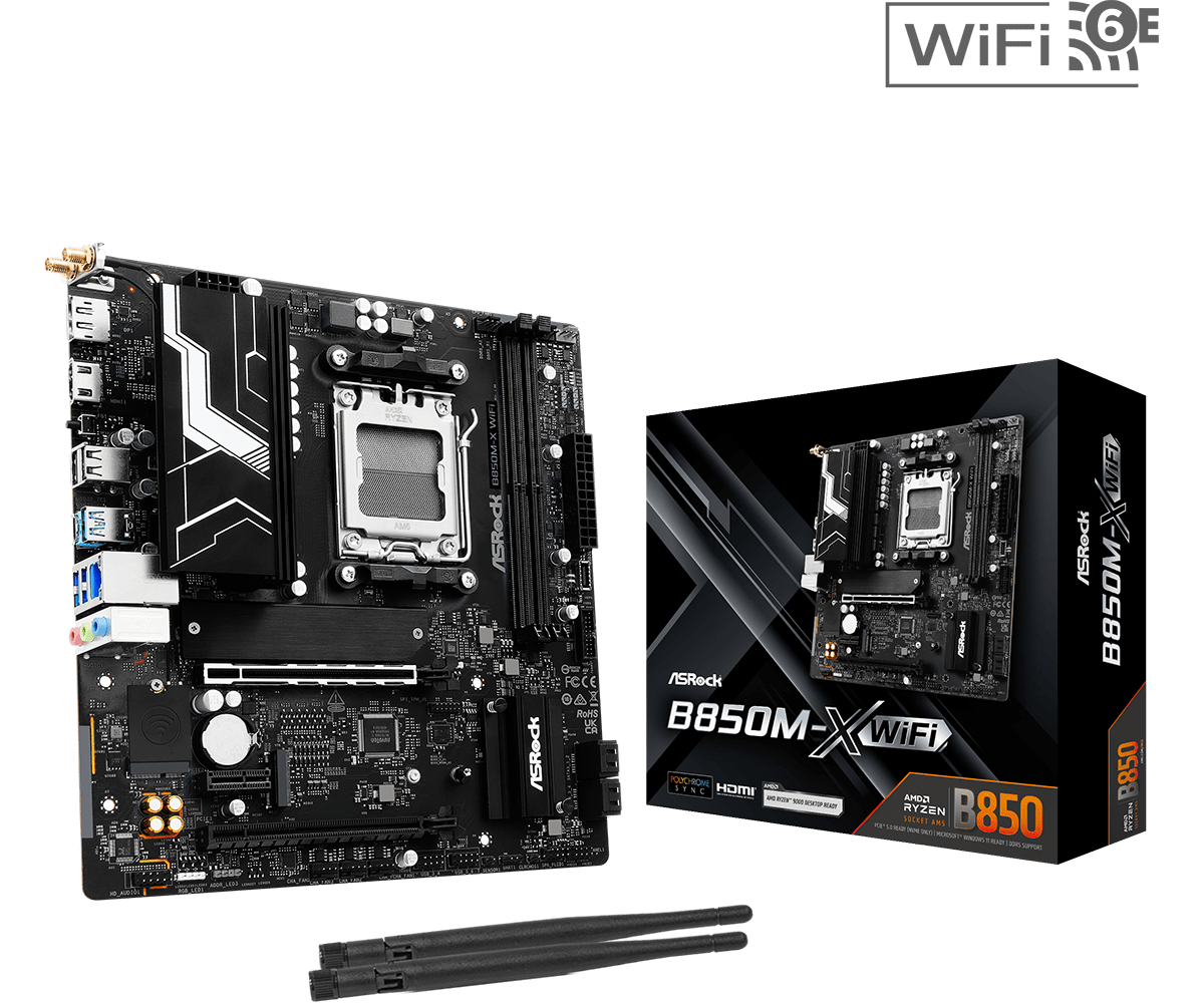 เมนบอร์ด ASROCK รุ่นใหม่ B850M - X870E Atx Motherboard บทวิจารณ์และราคา